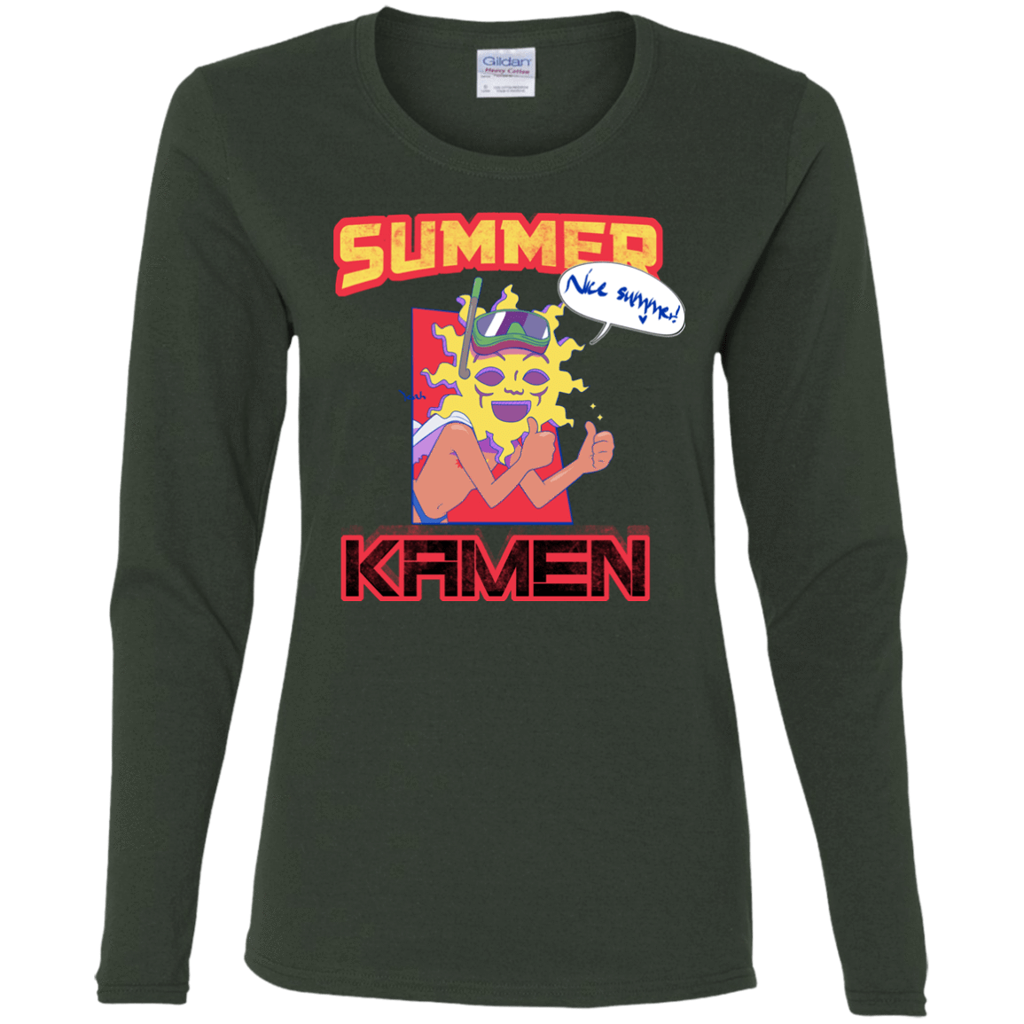 T-Shirts Forest / S Summer Kamen Women's Long Sleeve T-Shirt