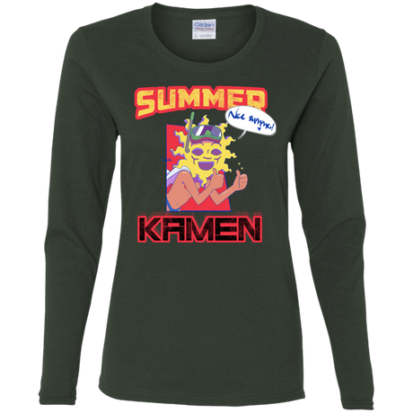 T-Shirts Forest / S Summer Kamen Women's Long Sleeve T-Shirt