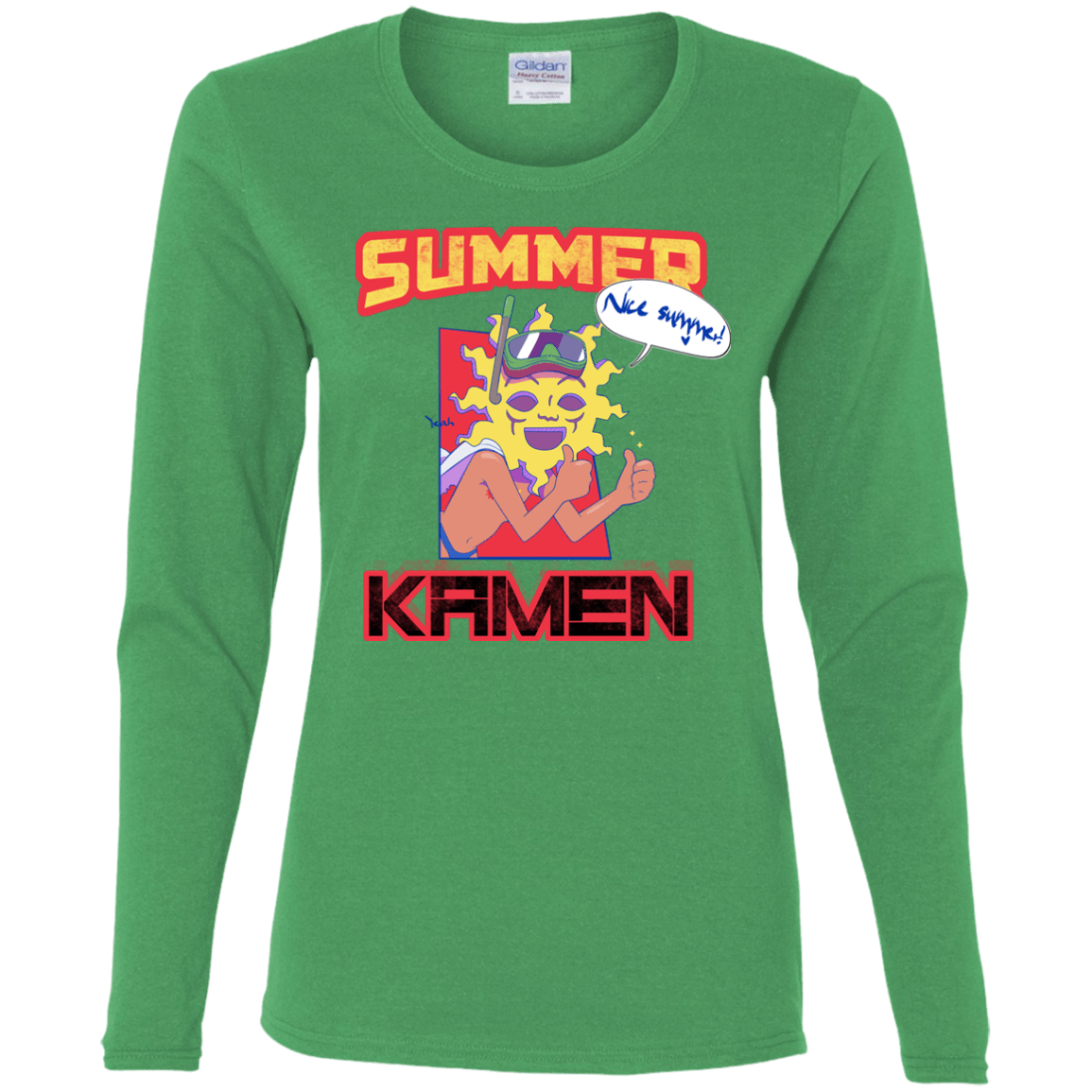 T-Shirts Irish Green / S Summer Kamen Women's Long Sleeve T-Shirt