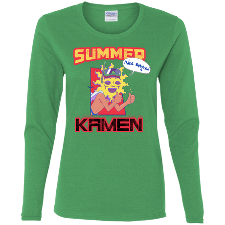 T-Shirts Irish Green / S Summer Kamen Women's Long Sleeve T-Shirt