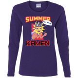 T-Shirts Purple / S Summer Kamen Women's Long Sleeve T-Shirt