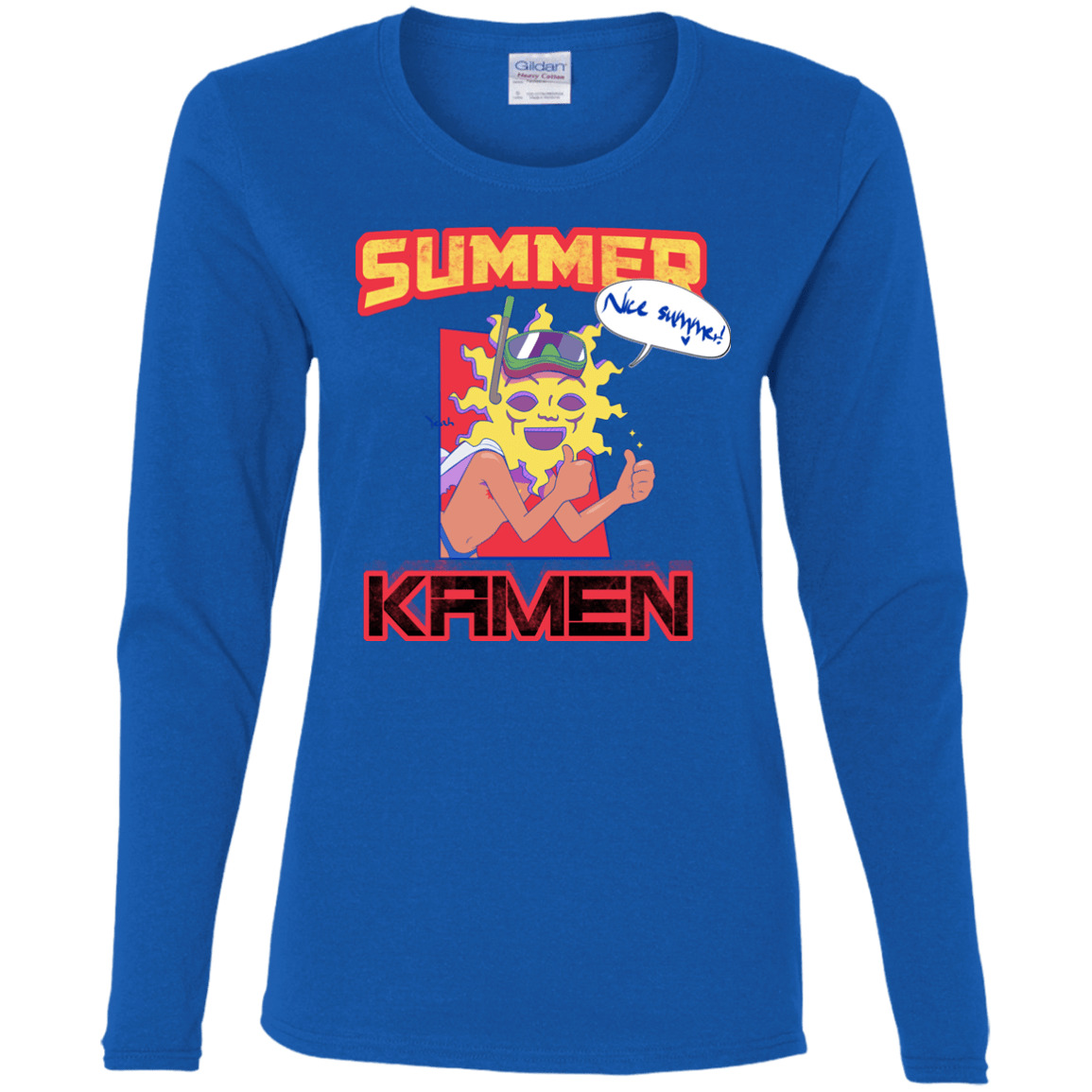T-Shirts Royal / S Summer Kamen Women's Long Sleeve T-Shirt