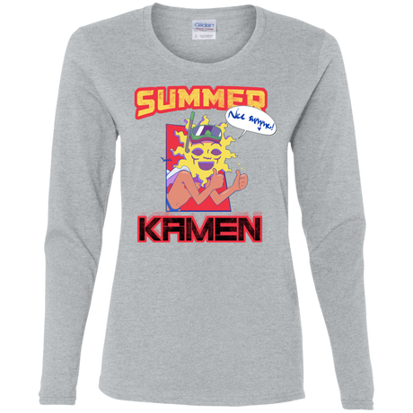 T-Shirts Sport Grey / S Summer Kamen Women's Long Sleeve T-Shirt
