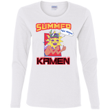 T-Shirts White / S Summer Kamen Women's Long Sleeve T-Shirt