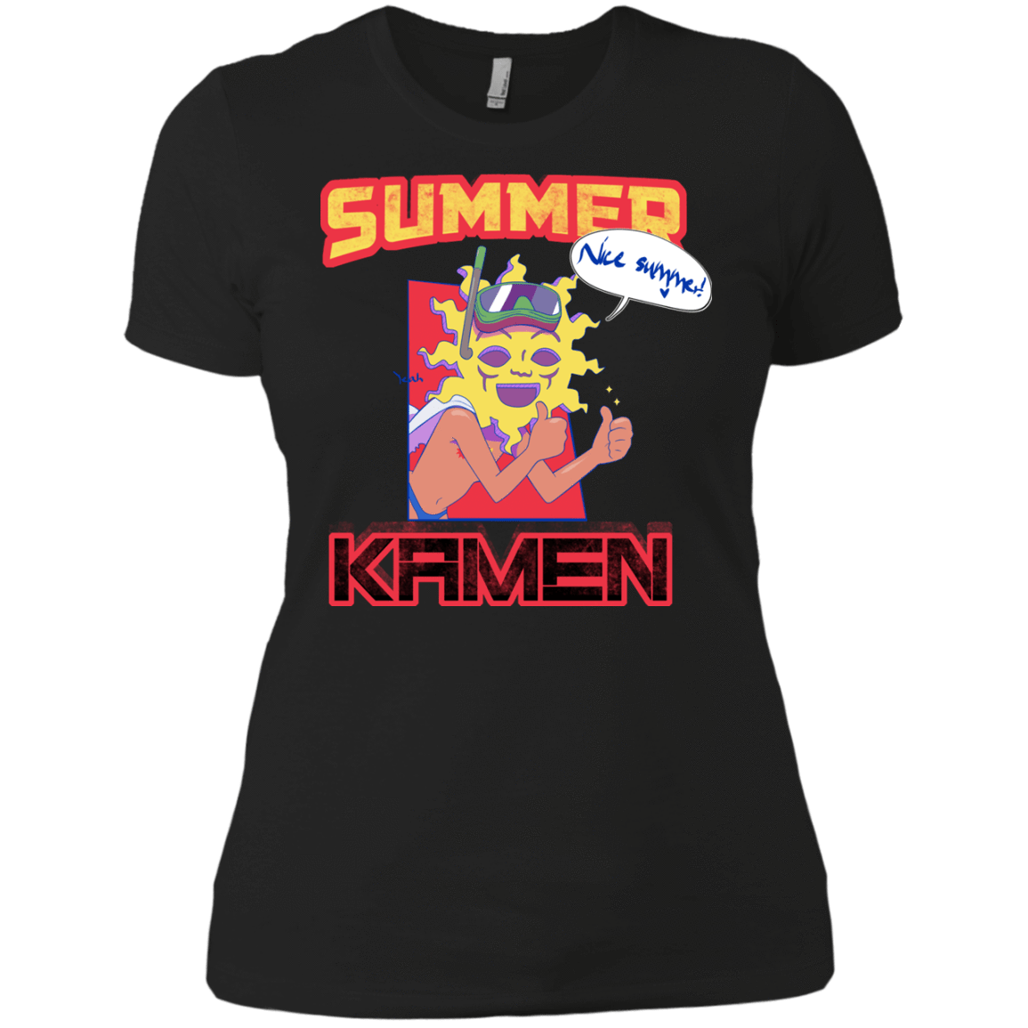 T-Shirts Black / X-Small Summer Kamen Women's Premium T-Shirt