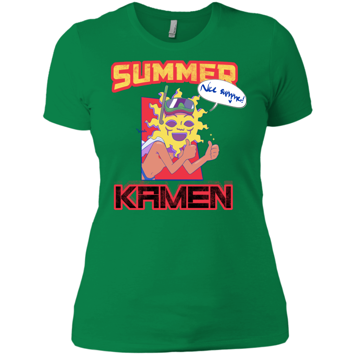 T-Shirts Kelly Green / X-Small Summer Kamen Women's Premium T-Shirt