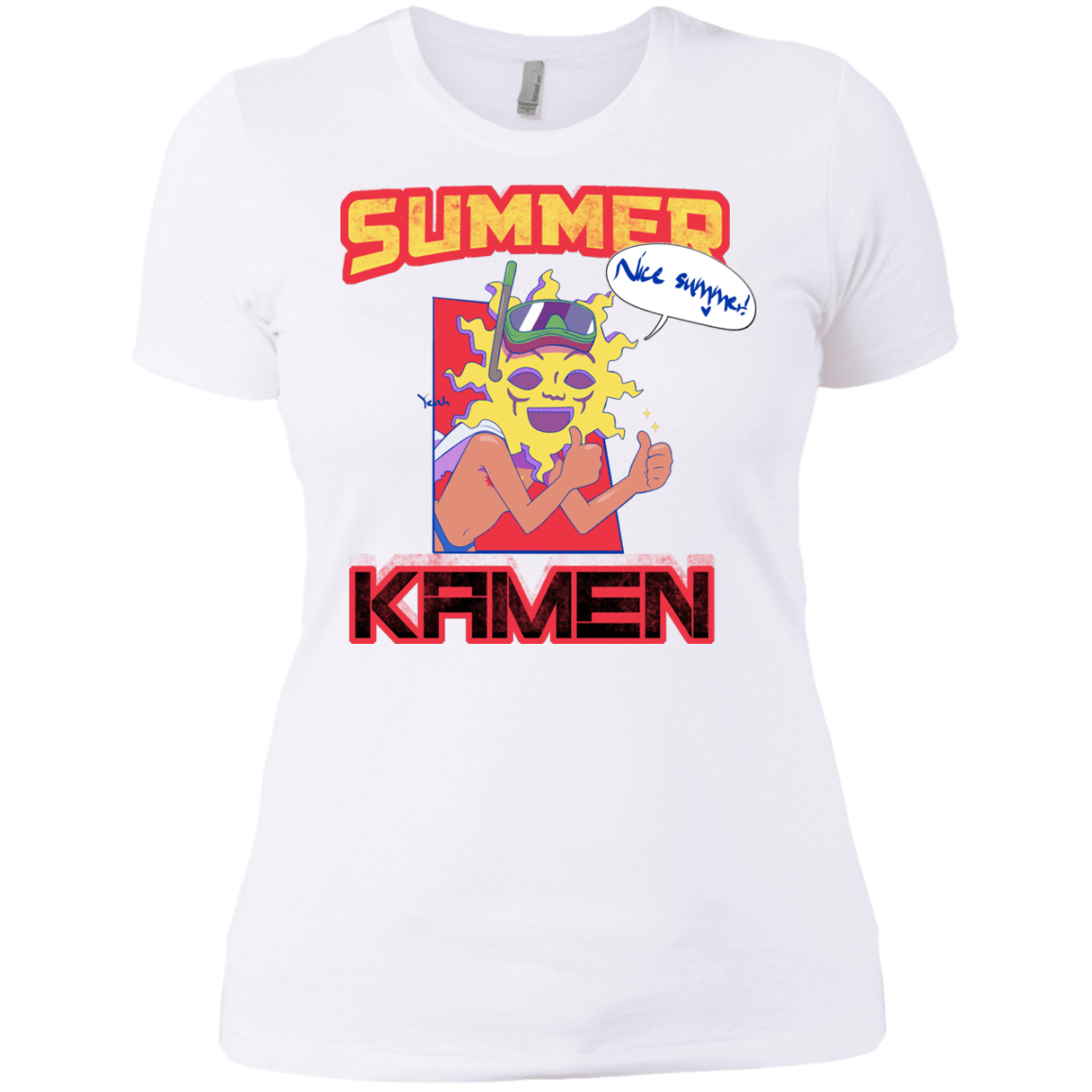 T-Shirts White / X-Small Summer Kamen Women's Premium T-Shirt
