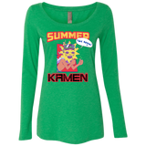 T-Shirts Envy / S Summer Kamen Women's Triblend Long Sleeve Shirt