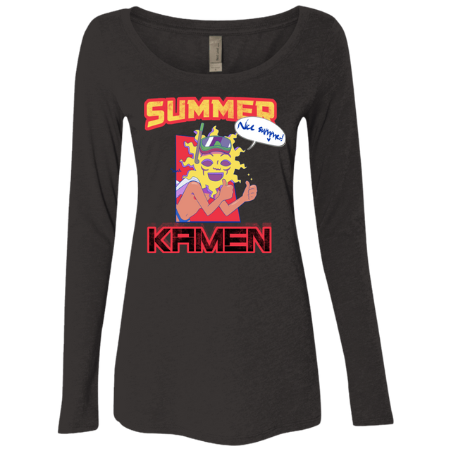 T-Shirts Vintage Black / S Summer Kamen Women's Triblend Long Sleeve Shirt