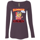 T-Shirts Vintage Purple / S Summer Kamen Women's Triblend Long Sleeve Shirt