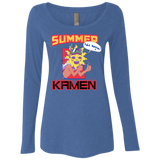 T-Shirts Vintage Royal / S Summer Kamen Women's Triblend Long Sleeve Shirt