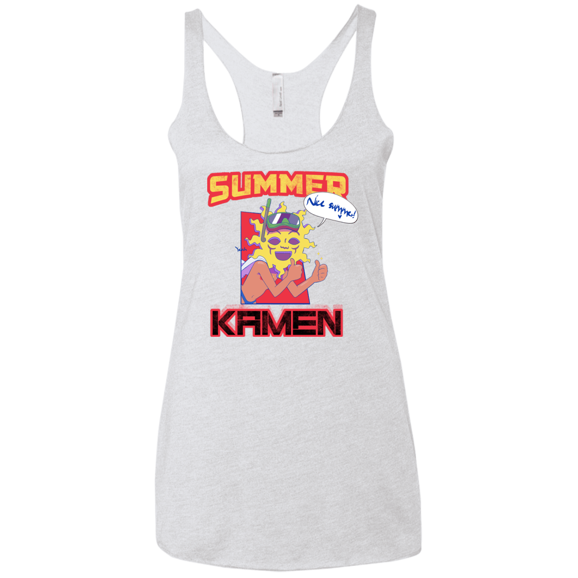 Summer Kamen Women's Triblend Racerback Tank