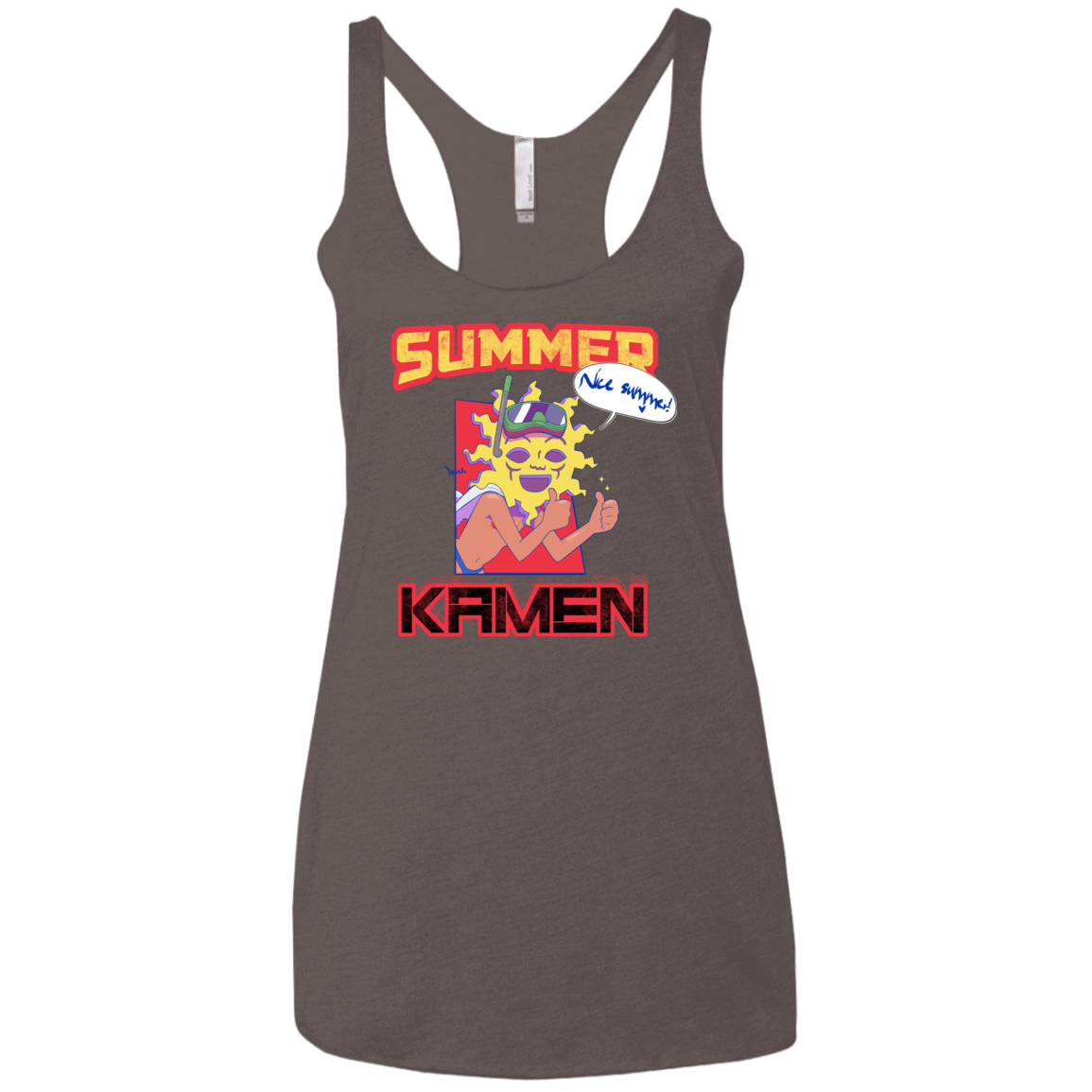 Summer Kamen Women's Triblend Racerback Tank