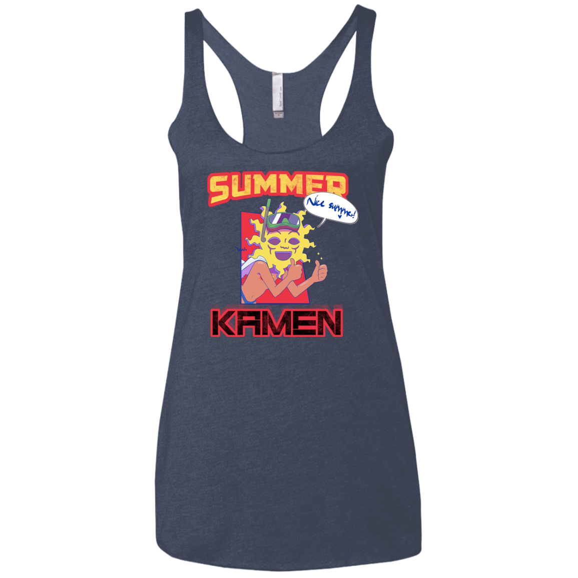 Summer Kamen Women's Triblend Racerback Tank