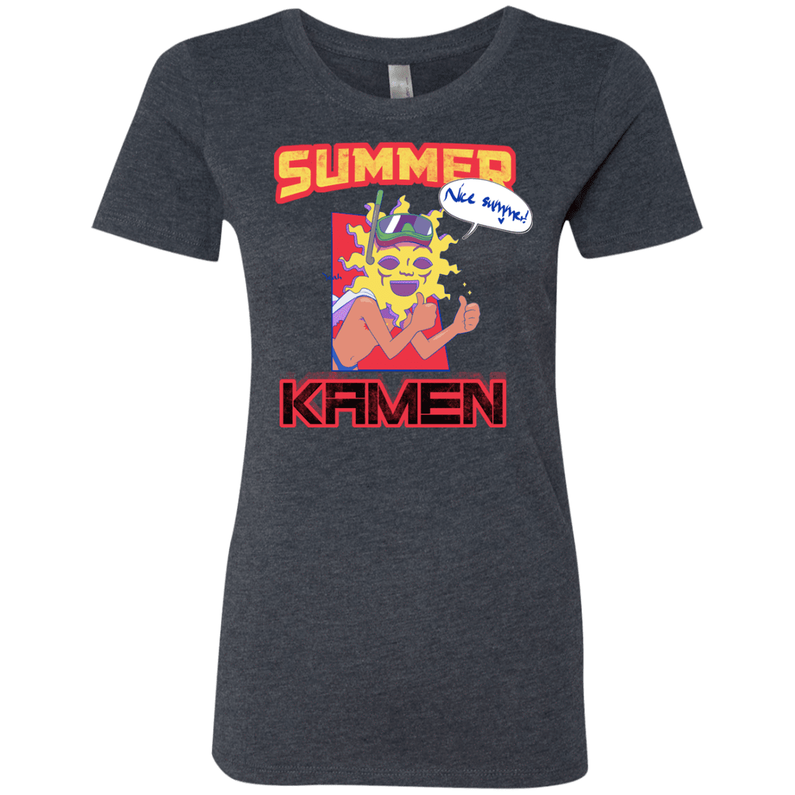 T-Shirts Vintage Navy / S Summer Kamen Women's Triblend T-Shirt