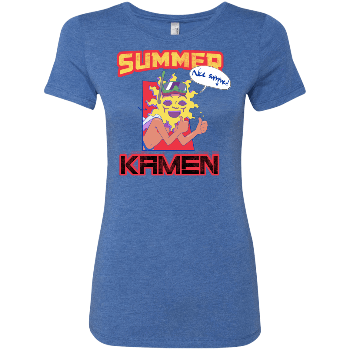 T-Shirts Vintage Royal / S Summer Kamen Women's Triblend T-Shirt