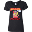 T-Shirts Black / S Summer Kamen Women's V-Neck T-Shirt