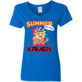 T-Shirts Royal / S Summer Kamen Women's V-Neck T-Shirt