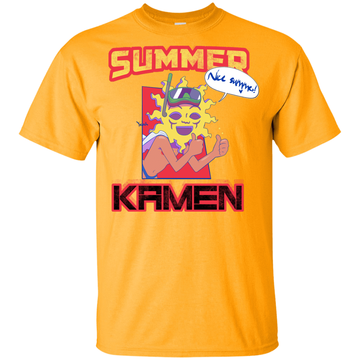 T-Shirts Gold / YXS Summer Kamen Youth T-Shirt