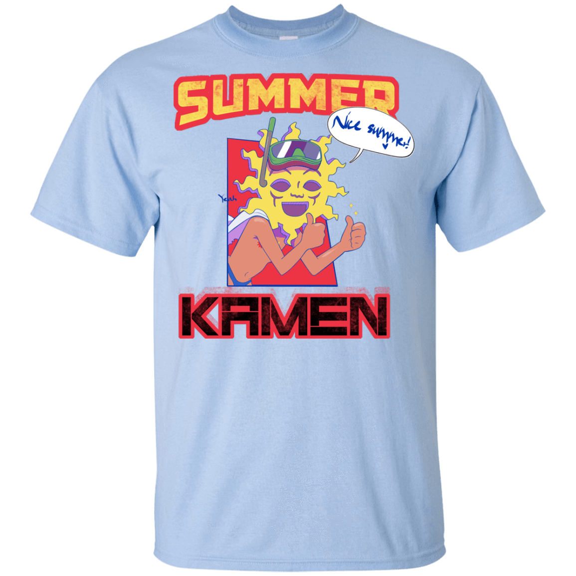 T-Shirts Light Blue / YXS Summer Kamen Youth T-Shirt