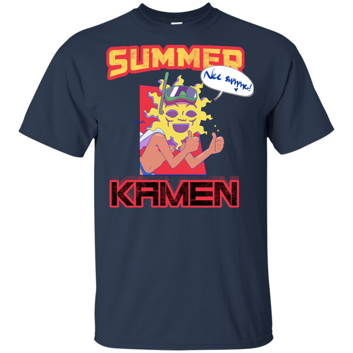 T-Shirts Navy / YXS Summer Kamen Youth T-Shirt