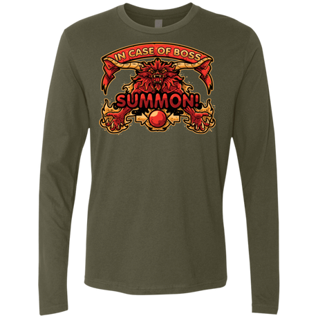 T-Shirts Military Green / Small SUMMON Men's Premium Long Sleeve