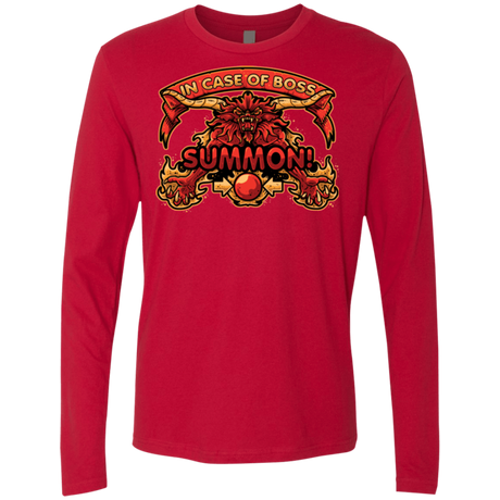 T-Shirts Red / Small SUMMON Men's Premium Long Sleeve