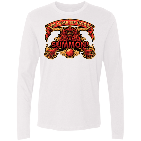 T-Shirts White / Small SUMMON Men's Premium Long Sleeve