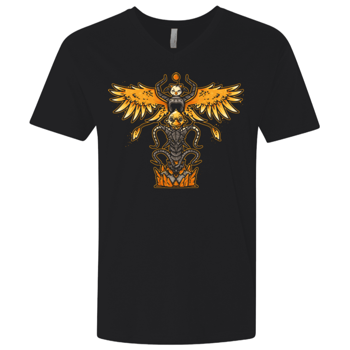 T-Shirts Black / X-Small SUMMON TOTEM Men's Premium V-Neck