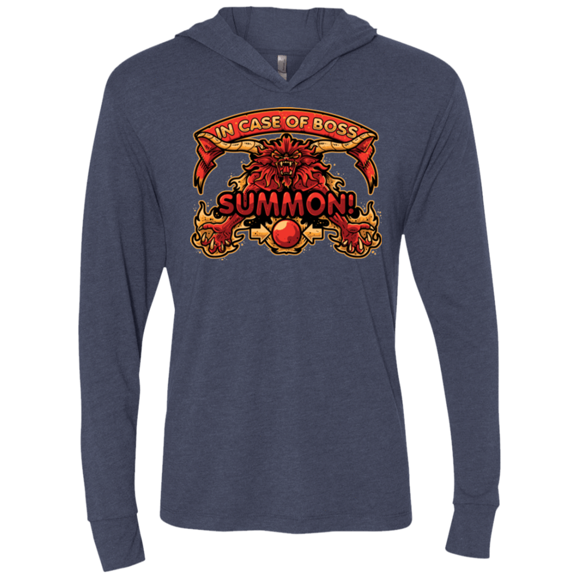 T-Shirts Vintage Navy / X-Small SUMMON Triblend Long Sleeve Hoodie Tee