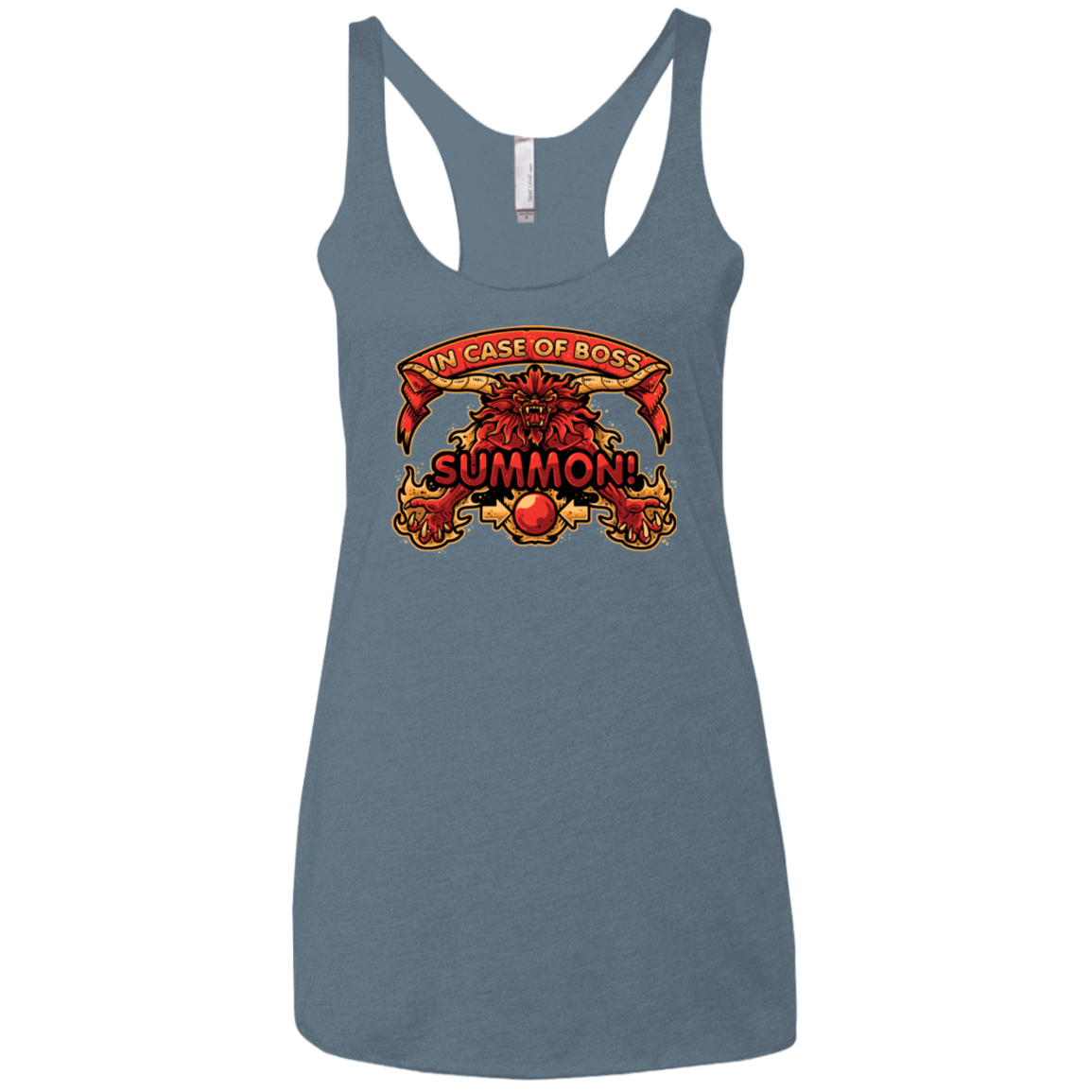 T-Shirts Indigo / X-Small SUMMON Women's Triblend Racerback Tank