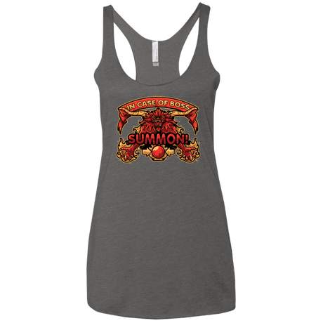 T-Shirts Premium Heather / X-Small SUMMON Women's Triblend Racerback Tank