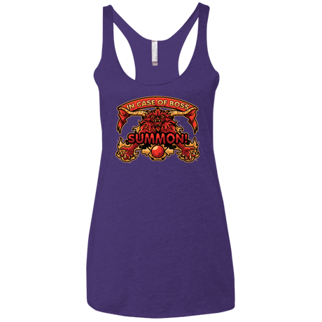 T-Shirts Purple / X-Small SUMMON Women's Triblend Racerback Tank