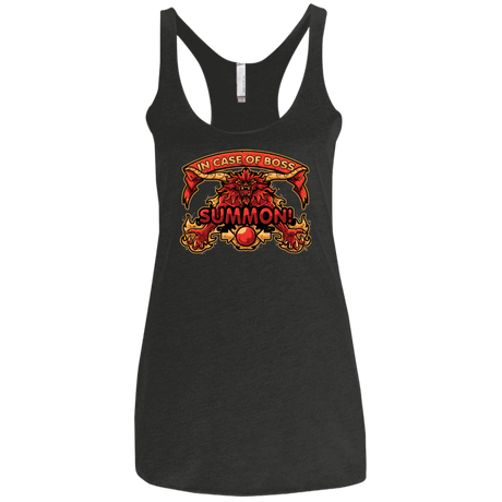 T-Shirts Vintage Black / X-Small SUMMON Women's Triblend Racerback Tank