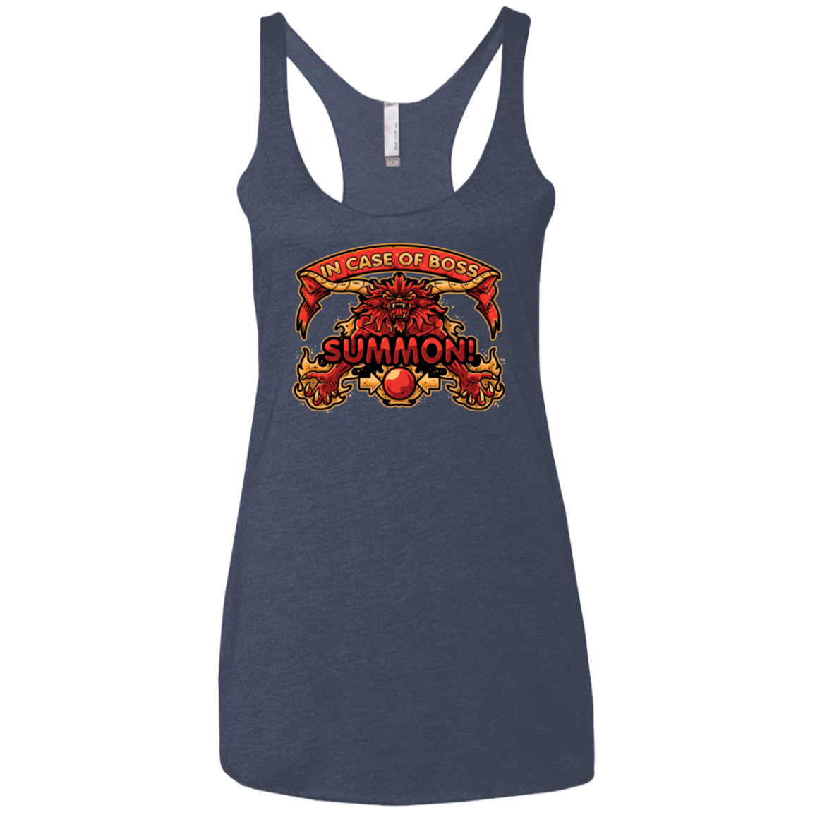 T-Shirts Vintage Navy / X-Small SUMMON Women's Triblend Racerback Tank