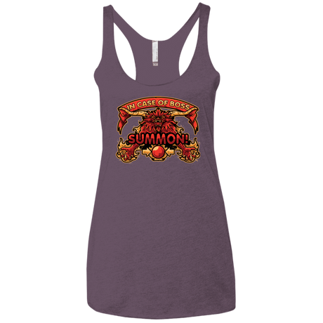 T-Shirts Vintage Purple / X-Small SUMMON Women's Triblend Racerback Tank