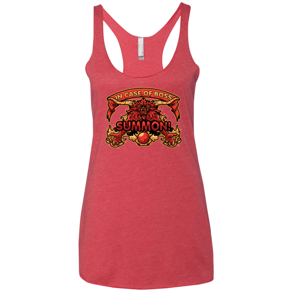 T-Shirts Vintage Red / X-Small SUMMON Women's Triblend Racerback Tank