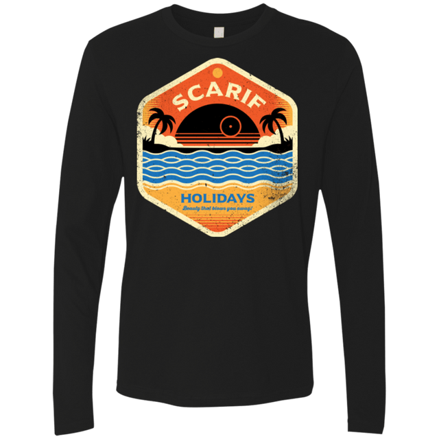 T-Shirts Black / Small Sun Sea & Space Stations Men's Premium Long Sleeve