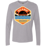 T-Shirts Heather Grey / Small Sun Sea & Space Stations Men's Premium Long Sleeve