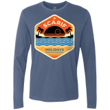 T-Shirts Indigo / Small Sun Sea & Space Stations Men's Premium Long Sleeve