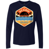 T-Shirts Midnight Navy / Small Sun Sea & Space Stations Men's Premium Long Sleeve