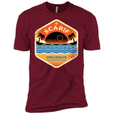 T-Shirts Cardinal / X-Small Sun Sea & Space Stations Men's Premium T-Shirt