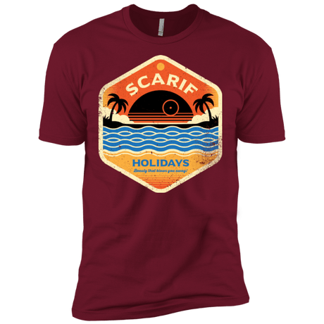 T-Shirts Cardinal / X-Small Sun Sea & Space Stations Men's Premium T-Shirt