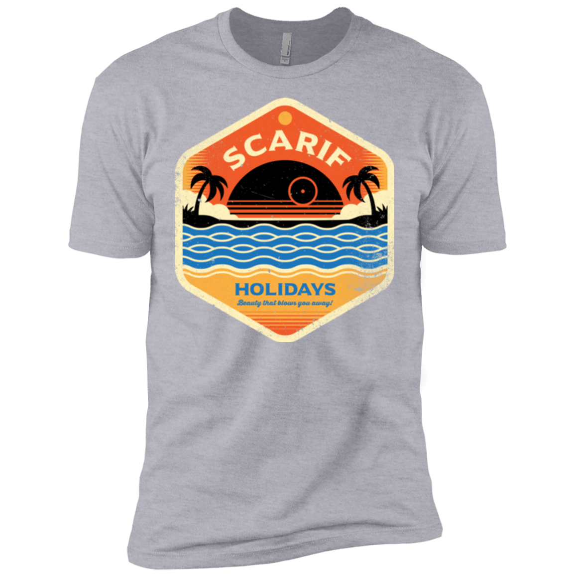 T-Shirts Heather Grey / X-Small Sun Sea & Space Stations Men's Premium T-Shirt