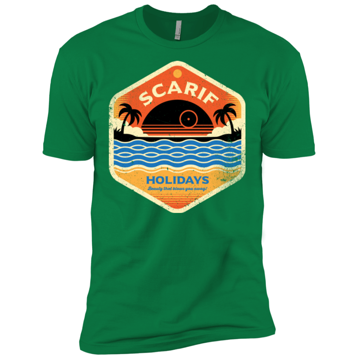 T-Shirts Kelly Green / X-Small Sun Sea & Space Stations Men's Premium T-Shirt