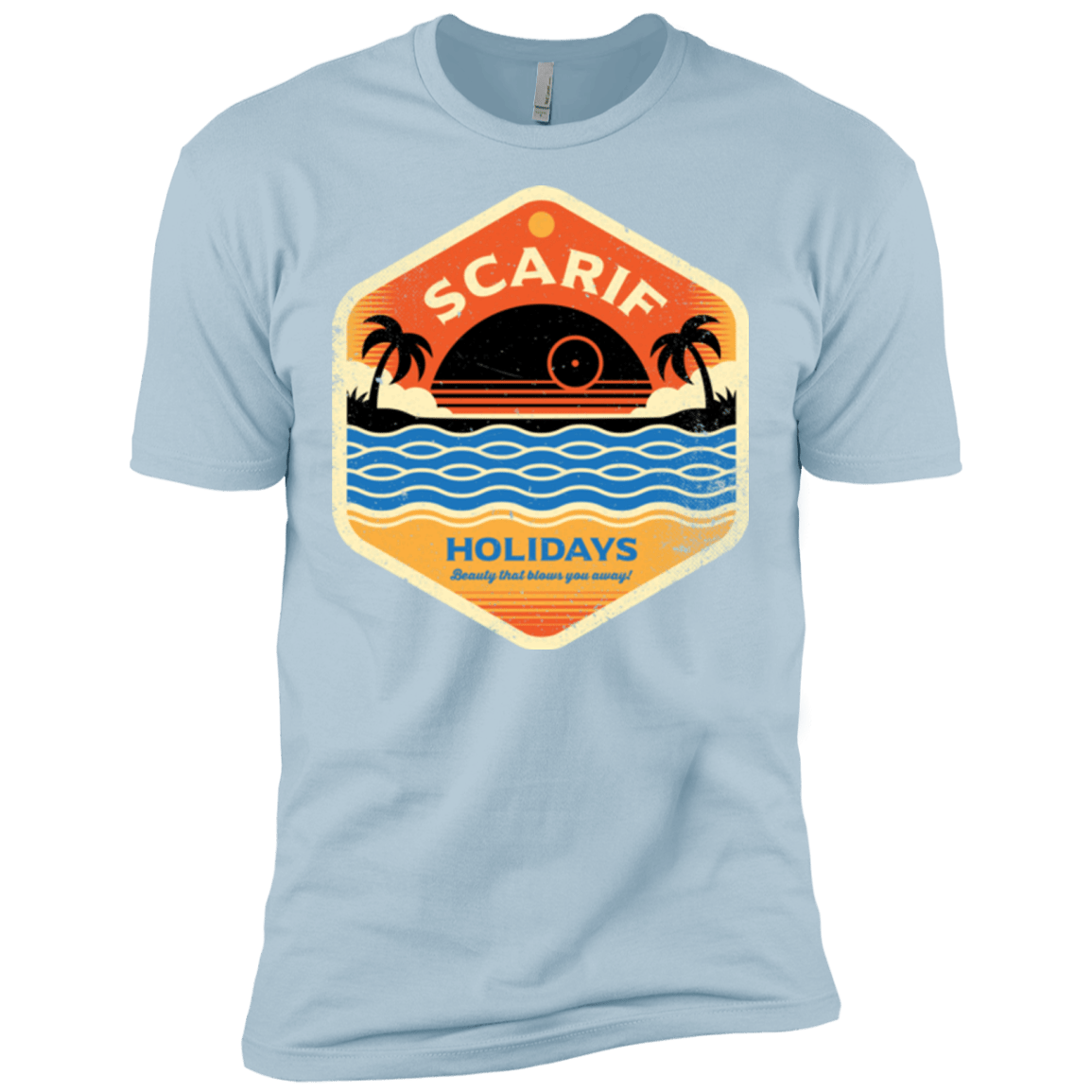 T-Shirts Light Blue / X-Small Sun Sea & Space Stations Men's Premium T-Shirt