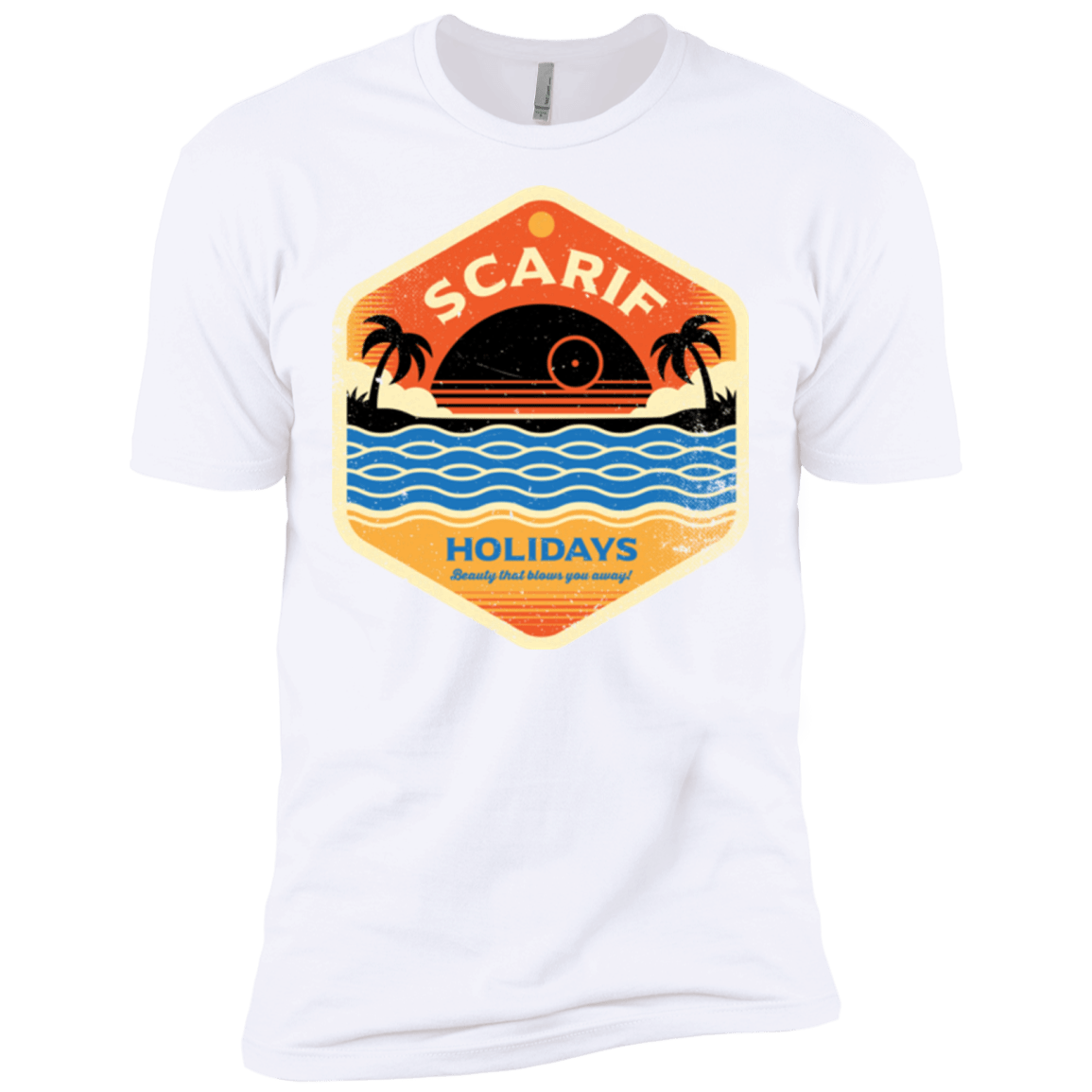 T-Shirts White / X-Small Sun Sea & Space Stations Men's Premium T-Shirt