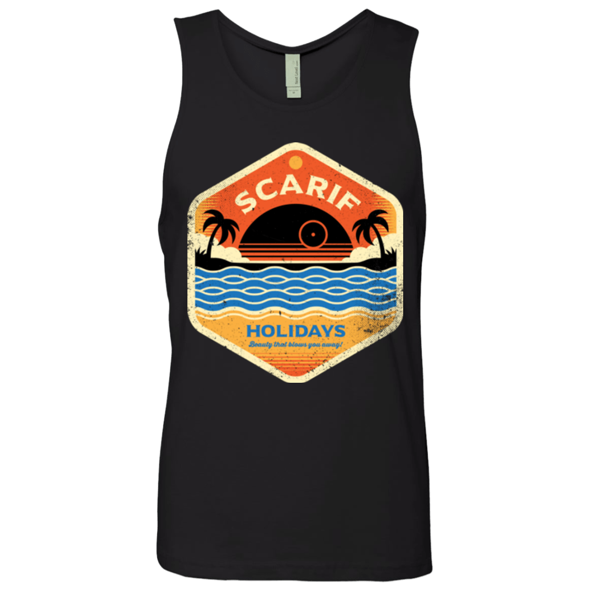 T-Shirts Black / Small Sun Sea & Space Stations Men's Premium Tank Top