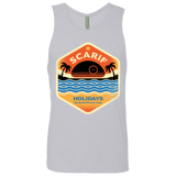 T-Shirts Heather Grey / Small Sun Sea & Space Stations Men's Premium Tank Top
