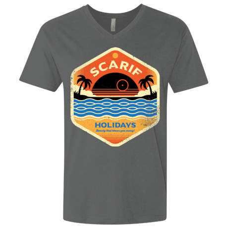 T-Shirts Heavy Metal / X-Small Sun Sea & Space Stations Men's Premium V-Neck